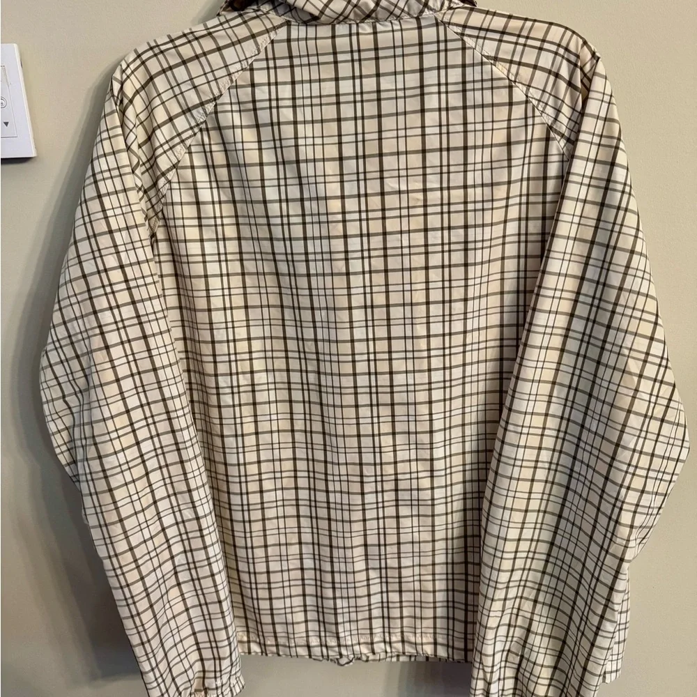 Columbia‎ Beige and Brown Plaid Lightweight Jacket